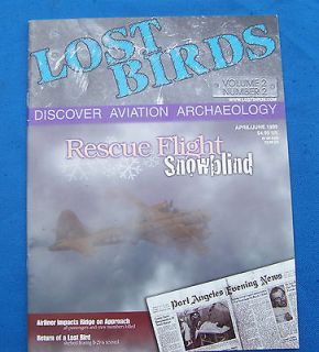 Lost Birds magazine crash, wrecked, airplanes, aircraft, plane Vol2 No 