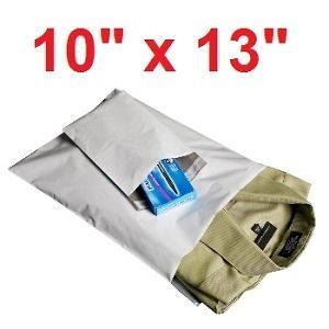 50 10x13 white poly mailers shipping envelopes bags time left