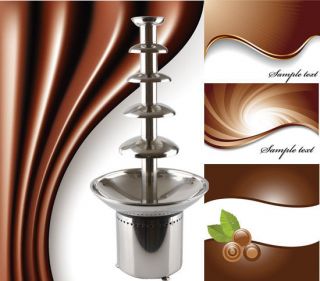 80CM UK PLUG,31.5 Five tiers Commercial Chocolate fountain(MY 30)
