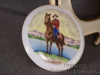 Vintage Mountie Royal Canadian Mounted Police RCMP Miniature Plate