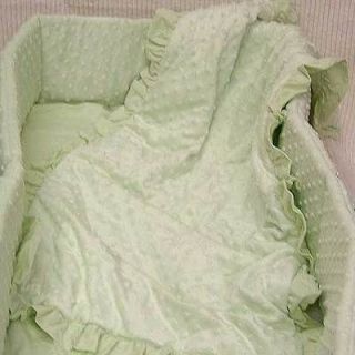 Heavenly Soft Solid Celery Baby Cradle Bedding by American Baby