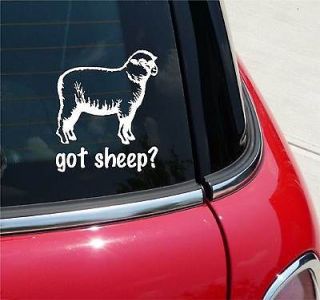GOT SHEEP? WOOL FARM GRAPHIC DECAL STICKER VINYL CAR WALL