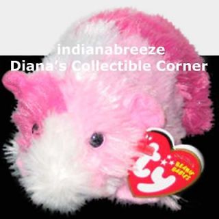 PINKY ~ Pink Guinea Pig ~ Ty Beanie Baby ~ NEW ~ Ready to Ship ~ MINT 
