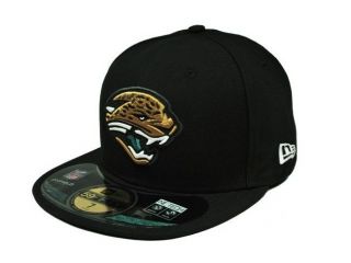 new era 59fifty nfl hat jacksonville jaguars fitted black on