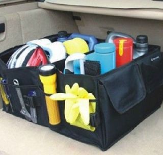 Car Boot Tidy Bag Organiser Storage Multi use Tools auto kit box