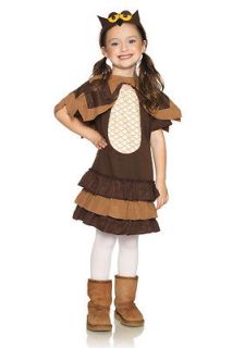 Girls Toddlers Cute Adorable Hoot Brown Owl Dress Outfit Kids 