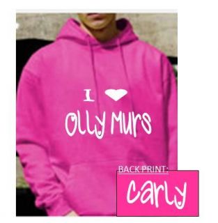 personalised i love heart olly murs hoody more options size