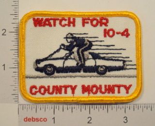 vintage cb radio 10 4 watch for county mounty patch