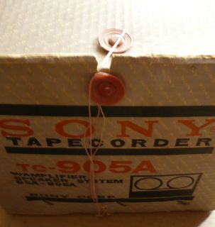 Sony TC 905 A, TC905a, Vintage Reel to Reel Portable with Original Box 