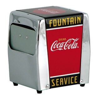 coca cola fountain service napkin dispenser  24