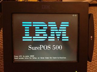 IBM 4840 532 SurePOS 500 POS Touch Screen Terminal w Credit Card Swipe