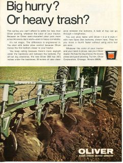 1968 oliver 575 plow farm tractor ad  12 00  free 