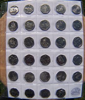 GB ~ OLYMPIC 2012 ~ COMPLETE SELECTION ~ ALL 29 ~ 50p ~ 50 Pence 