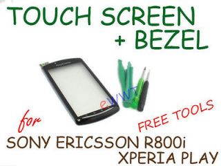 lcd touch screen w frame black tools for sony ericsson