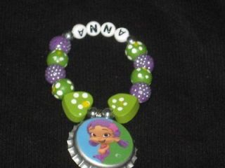 beautiful oona bubble guppies bottlecap bracelet customized w/ your 