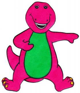 BARNEY WALL SAFE STICKER CHARACTER BORDER CUT OUT