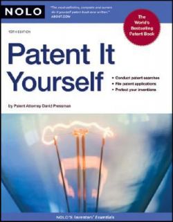 Patent It Yourself by David Pressman 2008, Paperback, Revised