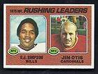 1975 rushing leaders simpson otis 1976 topps card 203 buy