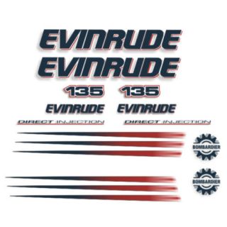 evinrude 135hp outboard motor stickers decals graphics from australia 