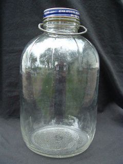 owens gallon jar with bail duraglas  16