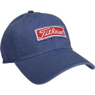 TITLEIST GOLF 2012 SLOUCH ADJUSTABLE UNSTRUCTURED BLUE HAT CAP TH1ASL 