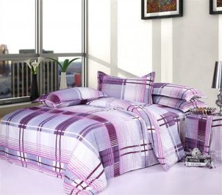pieces queen bed duvet cover quilt bedding linen set