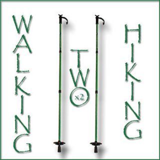TWO Mono Pod Shooting Hunting Walking Hiking Stick Trekking Poles 