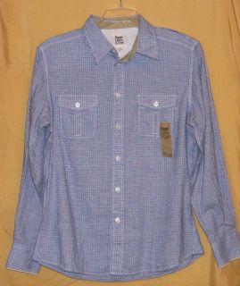 paper denim cloth mens plaid ls button shirt $ 58