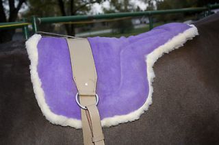  Western Horse Bareback Saddle Pad W Stirrups And Girth Leathers Tack