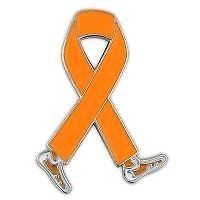   Awareness Month is September Orange Ribbon Walking Legs Lapel Pin New