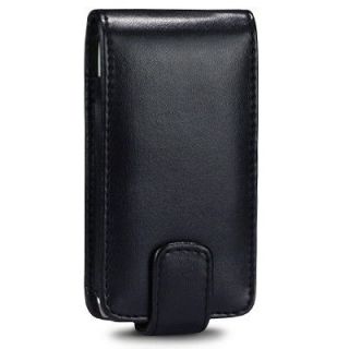 Black Leather Flip Case for Nokia 700 Vertical Pouch Cover