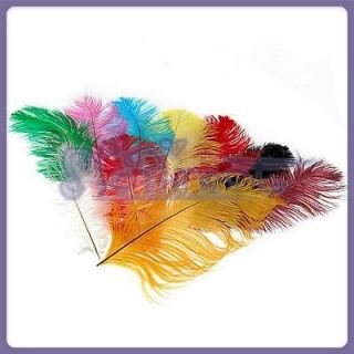 newly listed 10 mix ostrich feathers for craft mask hat