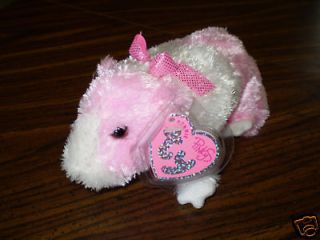 rosa ty beanie baby rare pinky s guinea pig mwmt