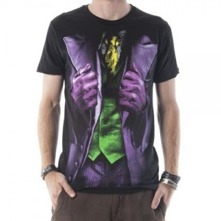Dc Comics Batman Joker Tuxedo Purple T Shirt Licensed Adult Men Dark 