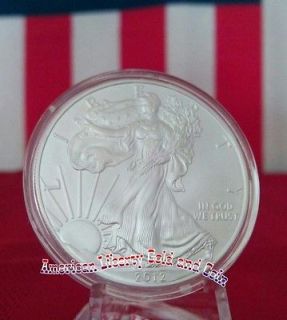 oz 2012 American Silver Eagle by US Mint Bullion $1 dollar coin .999 