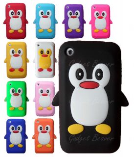   Case,3GS Cover, Silicone Skin, Fits Apple, New Cute Penguin Series