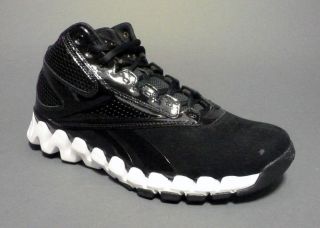 reebok boys zig pro future basketball shoes black white