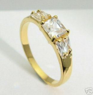 awesome princess cut cubic zirconia dress ring size 8 from