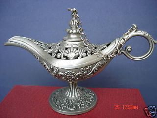 collectibles tibet silver aladdin genie oil lamp from china time