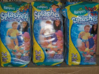 pampers splashers size 3 4 dora 2 packs of 12