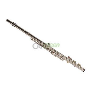 New Closed C Flute Concert Band w/Split E Silver Plated +CASE