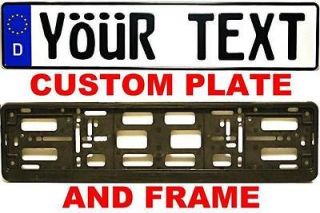 your text on a german custom license plate frame no