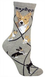 basenji socks new with tags grey  9