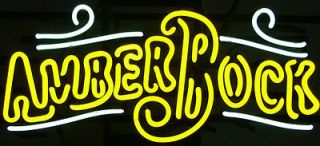 amber bock michelob beer bar pub neon light sign me164