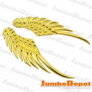 USA Golden Angel Wings Front Rear Logo Decal Emblem Sticker for Hatch 