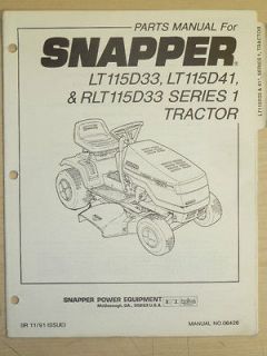 snapper riding lawn mower parts manual manual no 06426 time