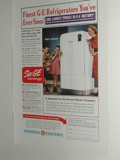 1940 general electric ad ge refrigerator from canada time left