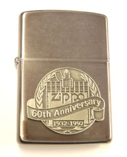coty 1992 zippo s 60th anniversary lighter new from united
