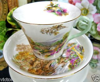 shelley heather pattern new regent tea cup and saucer time