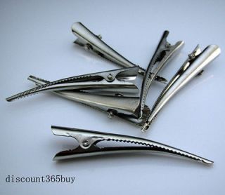 Lot 30PCS Snap Hair Head Clips Pins Silver NWT Wholesale resell bulk 
